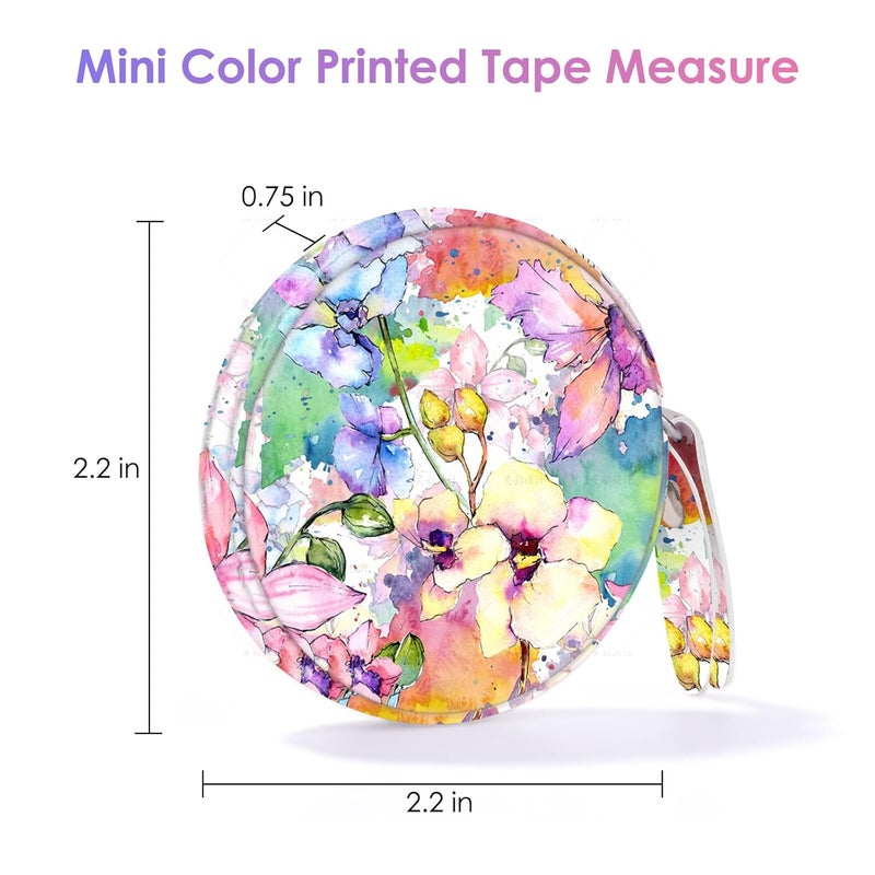 Gerkia Sewing Tape Measure，Colour Printed Small Retractable Soft Measuring Tape for Tailor Cloth Fabric Body Measurements. - Image 2
